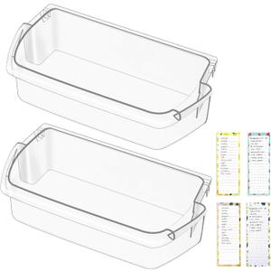 UPGRADED W10803530 Refrigerator Door Bin Compatible with Whirlpool Refrigerator Door Shelf Parts WRT311FZDW01 WRT311FZDW00 WRT311FZDM00 WRT311FZDM01 W10582649 Maytag Fridge Door Shelves,2 PACK