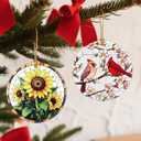 2 x Christmas Ornaments, Cardinal Ornament, Christmas Tree Ornaments, Xmas Decorations, Holiday Decorations, Gifts for Bird Lovers, Cardinal Gift, Holiday Party Gifts, and Xmas Gift Ideas