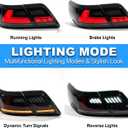 LED Tail Lights Assembly Compatible with 2007-2011 Toyota Camry Sedan, Rear Lamp Replacement Kit with Starting Animated, Dynamic Turn Signals, Brake & Reverse Lights, Waterproof OEM Style Upgrade