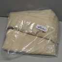 Chyhomenyc Light Filtering Curtains 96 Inch Length 2 Panels Set, Faux Linen Textured Soft Airy Privacy Farmhouse Curtain Drapes for Living Room Bedroom, Each 40Wx96L Inches, Linen Color