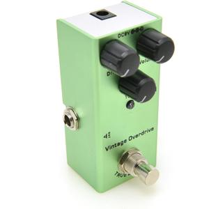 Electric Guitar Effects Pedal Mini Single Type DC 9V True Bypass (Vintage Overdrive) Green
