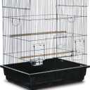 Pet Products Square Top Parakeet Cage, Black
 14 1/2" * 11" ( Grey )