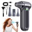 Electric Compressed Air Duster, 170000RPM High-Speed Cordless Air Blower with Rechargeable Battery for Keyboard, PC & Electronics Car Cleaning, Reusable Canned Air Alternative