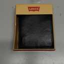 Levi's Men's RFID Extra Capacity Slim Bifold Wallet with Multiple Card Slots (Charcoal Black 2)