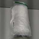 Chenille Bath Mat, Toilet Rugs U Shaped, Soft Plush Bath Bathroom Rug, Absorbent Shaggy Bathroom Contour Rug White 19.7"x15.7