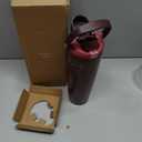 Owala FreeSip Sway Insulated Stainless Steel Water Bottle with Two-Way Spout, Built-In Straw and Bucket Handle, Made for Travel, School, and Sports, 30oz, BPA Free, Leak Proof, Black Cherry