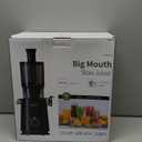 ECOSELF Juicer Machines Easy to Clean, With Wide Mouth & Large Feed Chute For Whole Fruits & Vegetables, Slow Masticating Juicer Hands-Free, Quiet Motor, Cold Press Juicer For Family, With Pusher