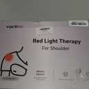Red Light Therapy Shoulder Wrap with Heating, 110 LEDs 660nm & 850nm Infrared Light Belt, Timer & Pulse Modes, for Pain Relief & Muscle Recovery, Black, Wired