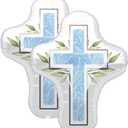 Set of 2 Blue Cross 28" Religious Foil Party Balloons