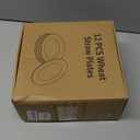 HEYCOME 12 Pcs Unbreakable Deep Dinner Plates Set, 10 inch Reusable Plastic Wheat Straw Plates, Microwave and Dishwasher Safe Plate for Kitchen, Lightweight Plate for Dessert, BPA Free, 6 Colors (6-Dark Multicolor)