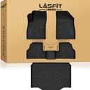 LASFIT Floor Mats & Cargo Liner for Chevrolet Chevy Trax 2014-2022 & Buick Encore 2013-2022, All Weather TPE Custom Fit Floor Mats for Cars, Car Mats Full Set for Chevy Trax Accessories, Black (4PCS)