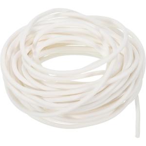 uxcell Silicone Foam Seal Strip, 3.2mm(0.13") Dia 8.5 Meters(27.89 Ft) Long Sponge Rubber Weather Seal Strip Round Rubber Cord Solid for DIY Warehouse, Pads, Foam Tubing, Crafts - White