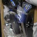 AZZUNO 21V 12-inch Brushless Weed Wacker Cordless Grass Eater Electric Lawn String Trimmer, Lightweight Brush Cutter 4.0Ah Battery Powered with Charger and Blades for Garden Yard (Blue)