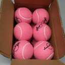 Midlee Pink 1.5" Mini Squeaky Dog Tennis Balls- Set of 12