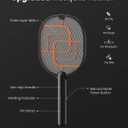 GAIATOP Electric Fly Swatter, 3800V Battery Powered Handheld Fly Zapper, 3-Layer Protection Grid Bug Zapper Racket for Home Bedroom Kitchen Office Backyard Patio Indoor Outdoor