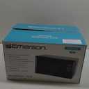 Emerson MW7302B Compact Countertop Microwave Oven with Touch Control, LED Display, 700W, 10 Power Levels, 6 Auto Menus, Glass Turntable and Child Safe Lock, 0.7 Cu., Ft. Black