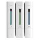 Pobamle Shampoo and Conditioner Dispenser - Shower Soap Dispenser Wall Mounted No Drill - Shampoo Conditioner Body Wash Dispenser 3 Chamber - Easy Install for Bathroom Hotel White 1200ml