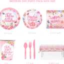 Feliz Dia De Las Madres Decorations Spanish Mothers Day Plates and Napkins Folks Knives and Spoons for Dia De Las Madres Party Supplies Decorations, Serve 12 Guests