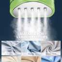 Reemix Portable Garment Steamer, Powerful Foldable Handhled Steamer 1300W, Travel Size Steamer For Clothes 20S Fast Heat-up, Fabric Steamer for Home & Travel, 120V Only (Green)