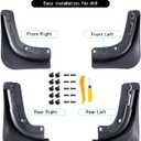 Mud Flaps for Tesla Model Y Juniper 2025-2026 | Set of 4 Flexible TPE Splash Guards, Crack-Resistant No-Drill Install, Durable All Weather,Tesla Model Y Accessories