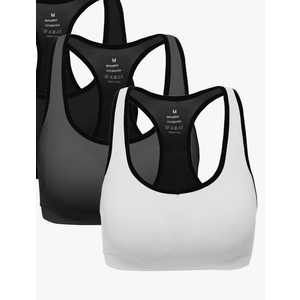MIRITY Women Racerback Sports Bras - High Impact Workout Gym Activewear Bra XL 2 Pisces