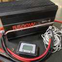 5500W Power Inverter 12V DC to 110V/120V AC Car Inverter with 4 AC Outlets,3.1A USB Port, Type-C Port, Peak Power 11000W Car Power Inverter for Vehicles, RV,Truck,Road Trip