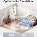 Dreo 16 Inch 25dB Quiet Smart Fans for Bedroom, DC Room Fan with Remote, 120+120 Oscillating Fan, 6 Modes, 9 Speeds, 12H Timer,Works Alexa/Google/WiFi/Voice Control, Silver, Oversize (DR-HAF004S)
