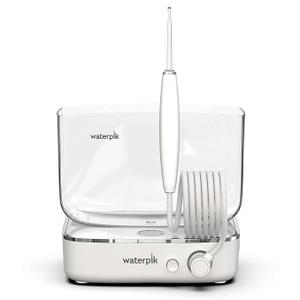 Waterpik Sidekick Portable Water Flosser, Perfect for Travel & Home, ADA Accepted, White/Chrome WF04