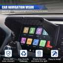 Car GPS Sun Shade, 7-12 inch Navigators Sun Shade Anti-Glare Shield, Car GPS Navigator Visor Display Screen Cover, Universal Vehicle Interior Accessories for Safety Driving