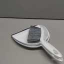 Amazon Basics Small Portable Mini Dustpan and Brush Set for Indoor Outdoor Floor Cleaning, Gray, Pack of 2