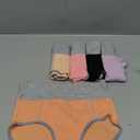 POKARLA Womens Cotton Underwear High Waist Full Coverage Briefs Soft Breathable Postpartum Panties Stretch Underpants, XS, Pack of 5