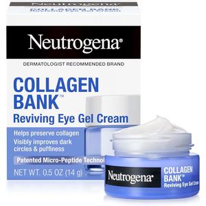 Neutrogena Collagen Bank Reviving Eye Cream, Under Eye Cream, Helps Preserve Collagen, Visibly Improves Dark Circles, Puffiness, Fine Lines, Texture, Fragrance Free, with Peptides 0.5 oz