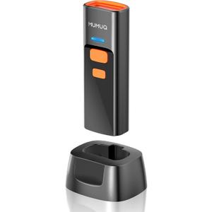 Wireless Barcode Scanner Mini Bluetooth 1D 2D QR Bar Code Scanner 3-in-1 Bluetooth & 2.4G & USB Wire Barcode Reader Compatible with Windows Android iOS Tablet PC (with Charging Dock)