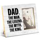 Yuzi-n Daddy Gift From Son, Best Father Gift, Birthday Christmas Father's Day Gifts for Dad, Daddy Wood Picture Frame for 4x6 Inches Photo