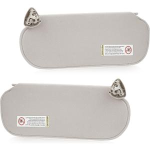 Driver & Passenger Sun Visor Fit for Chevrolet Express & for GMC Savana 1500 2500 3500 1999 2010 2011 2012 2013 2014, Without Light Replace for 84054688, 84054695