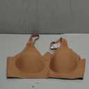 OEAK Womens Deep V Bras Wireless Comfortable Bra Supportive No Underwire Bras T-shirt Push Up Bralettes Plunge Seamless Bra (X-Large, Coffee)