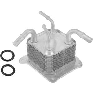 Engine Oil Cooler for Nissan Versa 2012-2019 Transmission Oil Cooler Trans Cooler No.216063JX2C with O-ring Seals Aluminum Alloy 1 Set