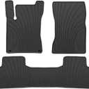 Car Floor Mats Custom Fit for Mercedez Benz GLB 250 200 35 AMG 2020-2025 Black Rubber All Weather Protection Auto Floor Liners Heavy Duty Odorless
