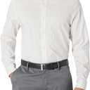 Amazon Essentials Men's Slim Fit Long Sleeve Wrinkle Resistant Stretch Dress Shirt (Lavender White Windowpane)