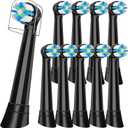 10 Pcs IO Replacement Heads Compatible with Oral B IO 2/3/4/5/6/7/8/9/10/Deep Clean Series Electric Toothbrushs, Toothbrush Heads for Teeth Clean and Clean Plaque Compatible with Oral B IO (Black)