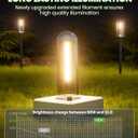 BITPOTT Solar Lights Outdoor, Bright Solar Pathway Lights Waterproof IP65, 4 Pack Warm Color Solar Path Lights for Yard, Landscape, Lawn, Patio, Walkway, Driveway, Garden Decoration