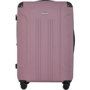 Travelers Club Chicago Plus Hardside Luggage, Mauve, 20" Carry-On