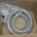 Suction Hose 2"ID x 10ft Reinforced Tubing PVC Clear Wire Vinyl Tubing,Heavy Duty Spiral Steel Flexible Hose,Dust Collection Boat Marine Pump, Drain