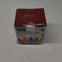 C9 Christmas Lights Outdoor, 82 FT 100 LED Connectable C9 String Lights with 8 Modes and Timer Extendable Xmas Tree Patio Roofline Garden Yard Holiday Party Indoor Outdoor Decoration, Multicolor