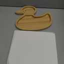 Bamboo Plates for Kids, Wooden Divided Plate Duck Design Promotes Self-Feeding,Toddler Plates Ideal for Busy Moms & Dads