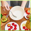 Tessco for you 40 oz 100 Pack Large Disposable Salad Bowls Deep Heavy Duty Paper Bowls Sugarcane Fiber Compostable Biodegradable Microwave Safe for Hot Cold Soup Ramen Popcorn Pasta (Natural Color)