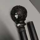 EXCLUSIVE HOME Vine 1" Curtain Rod and Finial Set, Oil Rubbed Bronze, Adjustable 36"-72"