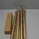Heavy Duty Curtain Rods for Windows 66 to 120 Inch, 1 Inch Gold Curtain Rod, Adjustable Decorative Long Curtain Rods with Easy Installation and Modern Design (A2,Gold,30"-120")