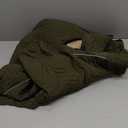 Warm Dog Coat Double Layers Dog Vest, 4 Legs Covered Windproof Waterproof Reflective, Olive 5XL (5XL (back 29"))