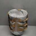 Bosmarlin Marbling Ceramic Bowl Set of 4, 33 Oz, Dishwasher and Microwave Safe (33 Oz, B-Grey Marbling)